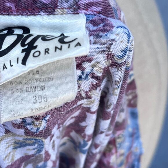 80s Floral Blouse Cottagecore in Womens Small Country Top with Bow - Picture 7 of 10